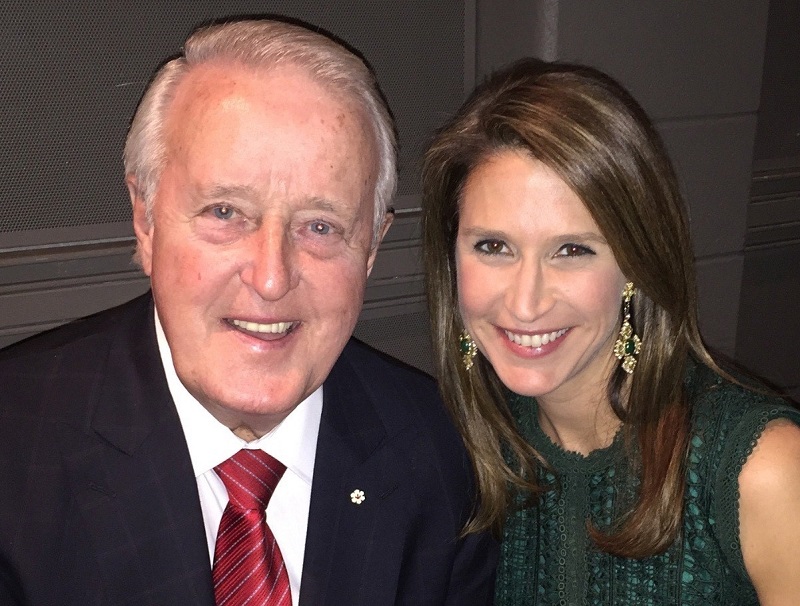 PM Brian Mulroney with Caroline Mulroney 